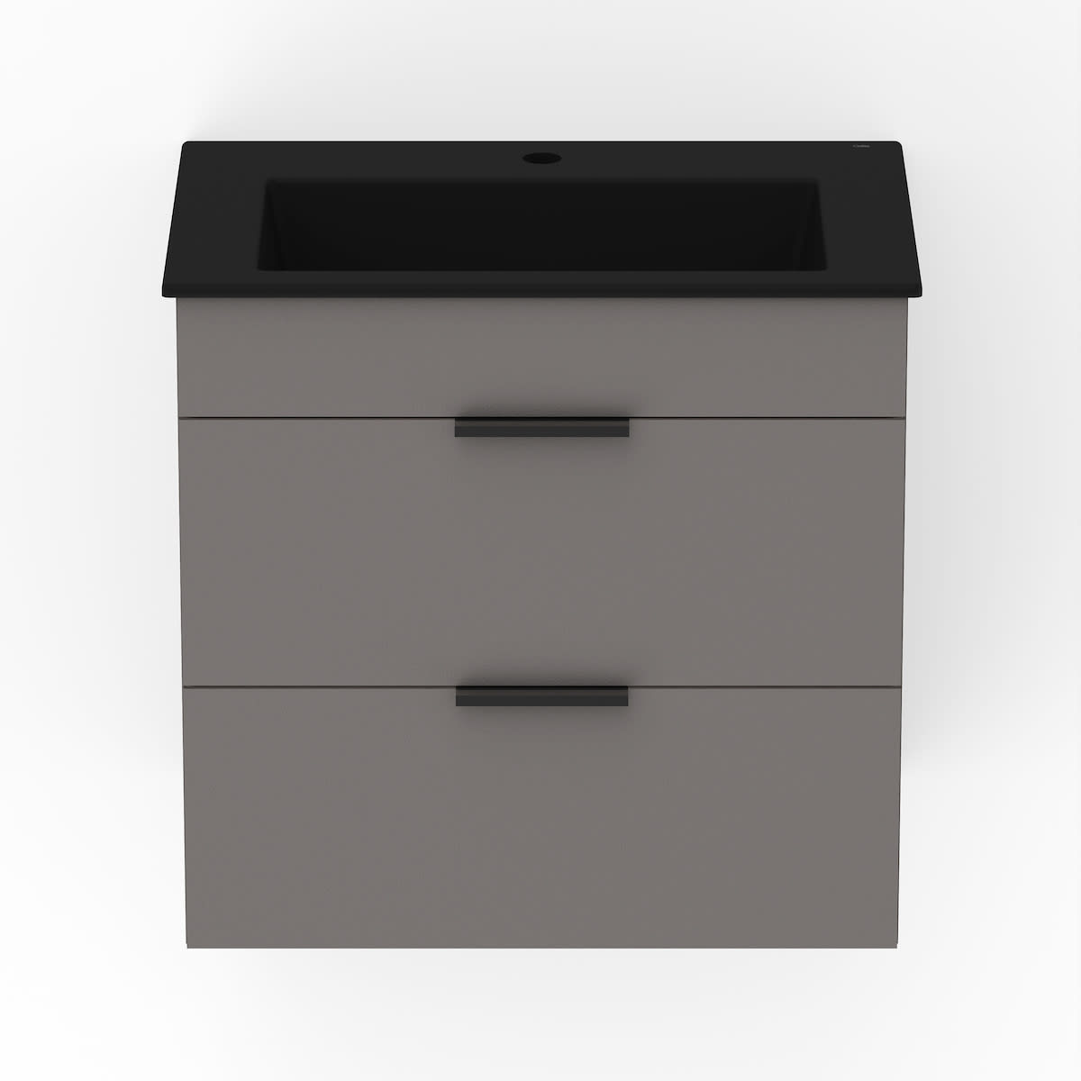 Gabinetes para banheiro Matte Black CUBE B60035M020 Celite