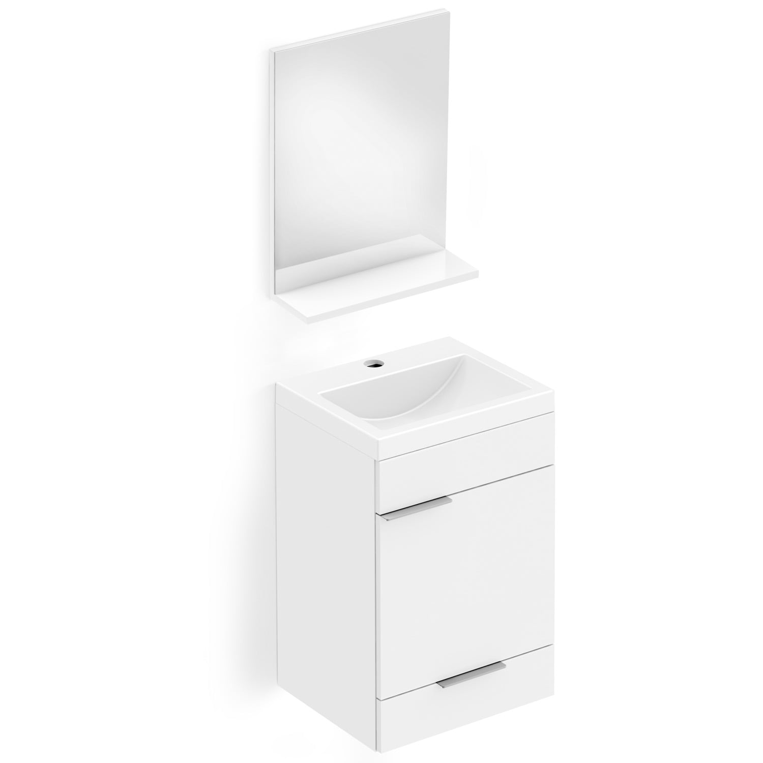 Gabinetes para banheiro Branco Brilho LIKE B60003M210 Celite