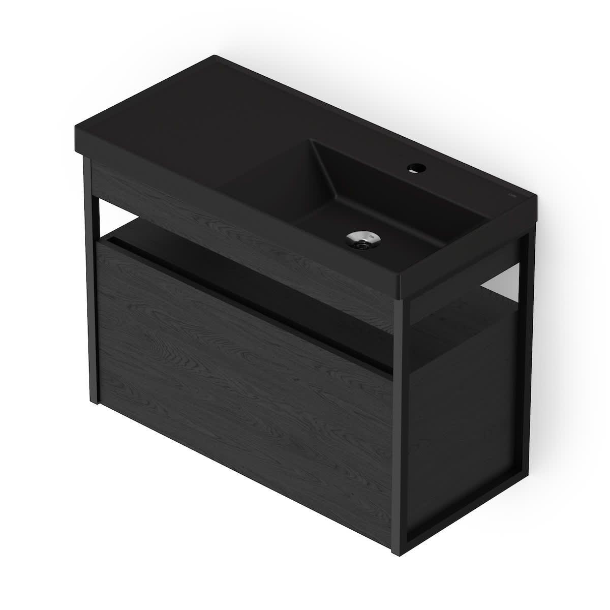 Gabinetes para banheiro Matte Black FLOW CEB60008M510 Celite