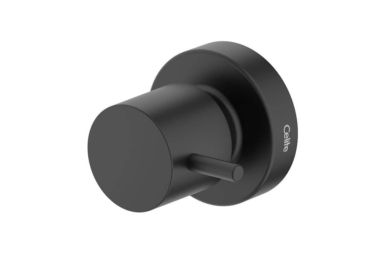 Acabamentos de registro Preto Matte BASIC B5061C7R0B Celite