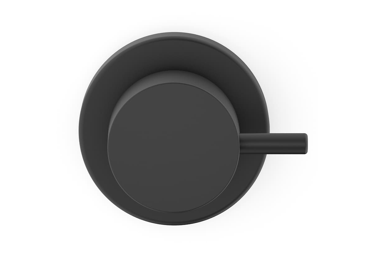 Acabamentos de registro Preto Matte BASIC B5061C7R0B Celite