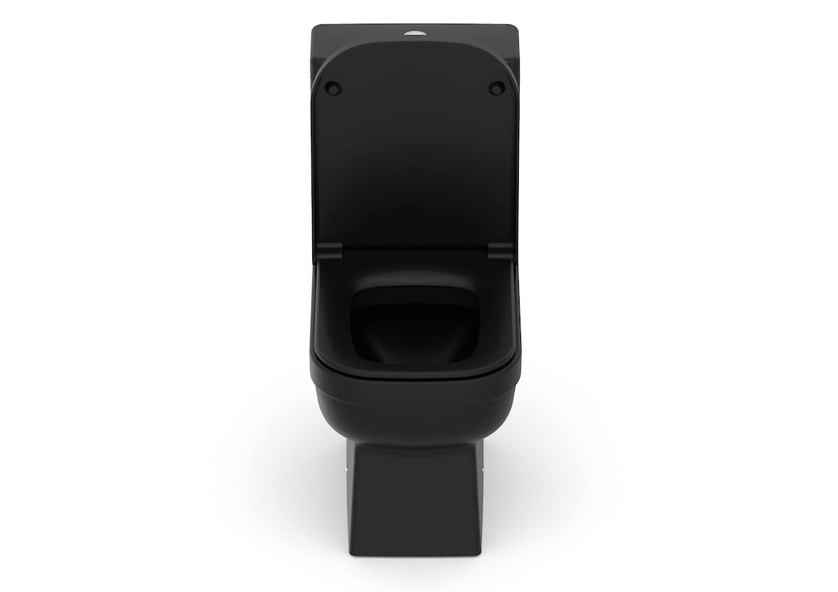 Kits de bacia com caixa, assento e itens de instalação Matte Black ELITE 1747230080300 Celite