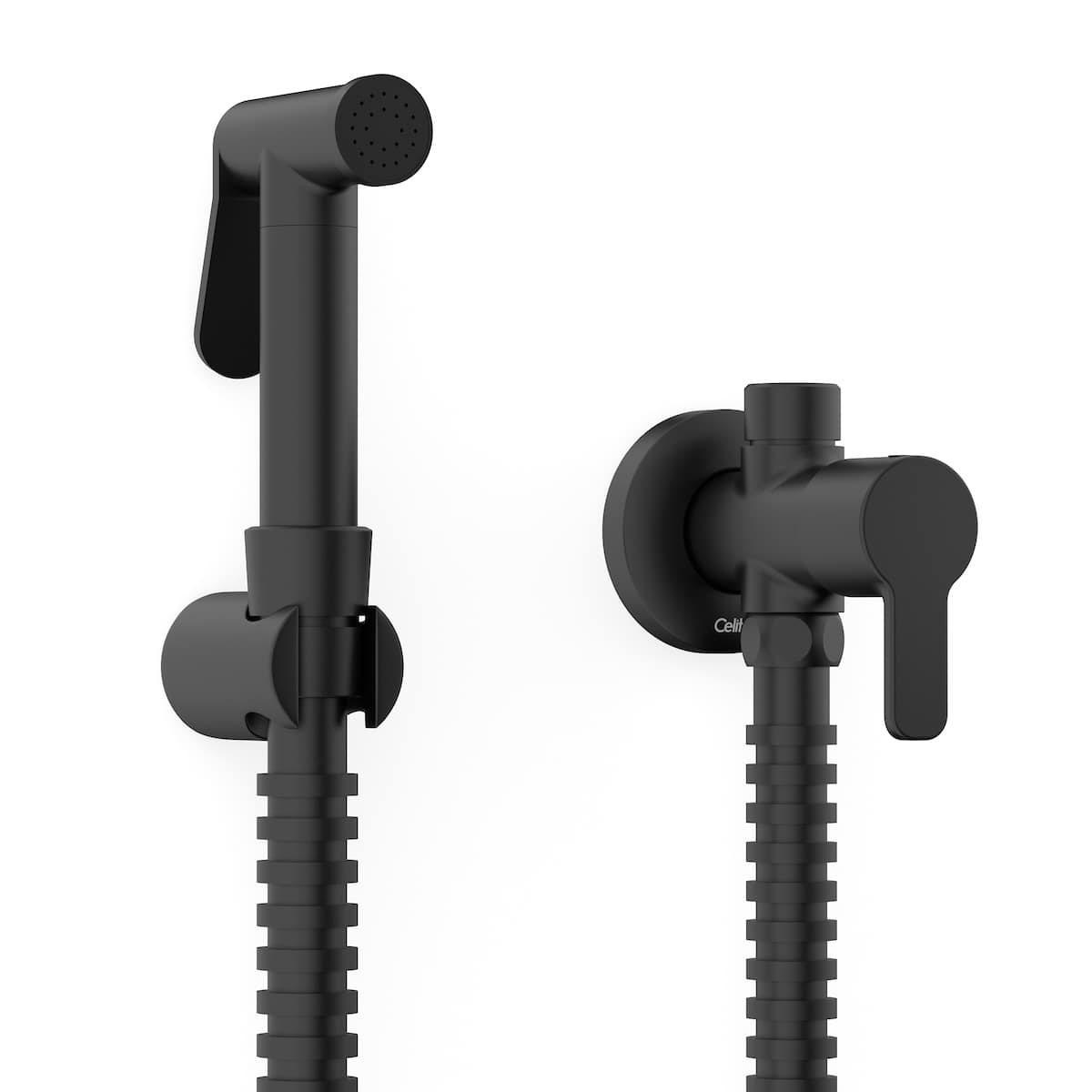 Duchas higiênicas PRETO MATTE DESIGN B5027CGR00 Celite