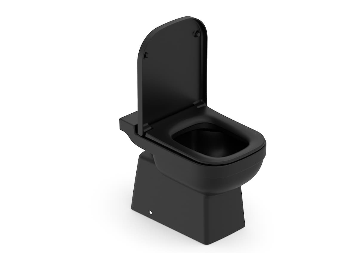 Kits de bacia convencional, assento e itens de instalação Matte Black ELITE 1747270080300 Celite
