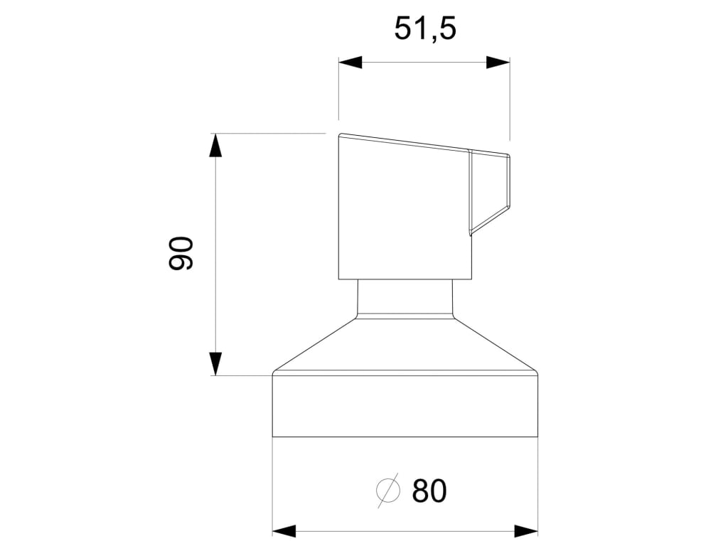 Esquema de cotas
