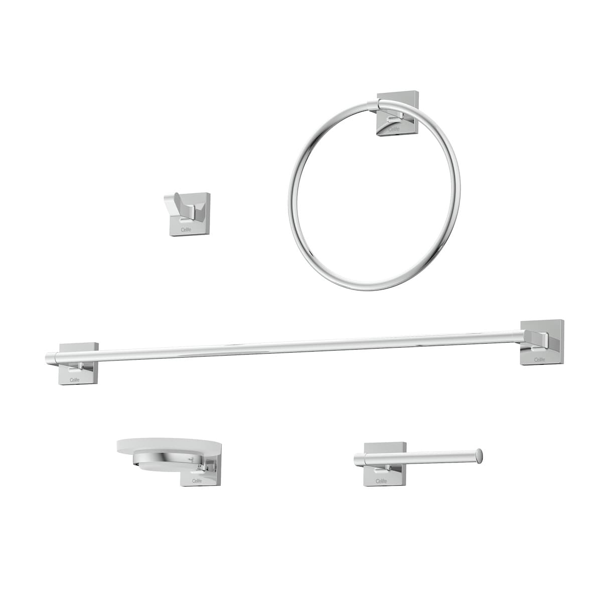 Kit de acessórios Cromado UP B5022CLCR0 Celite