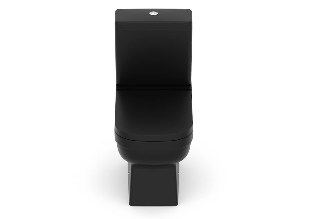 Kits de bacia com caixa, assento e itens de instalação Matte Black ELITE 1747230080300 Celite