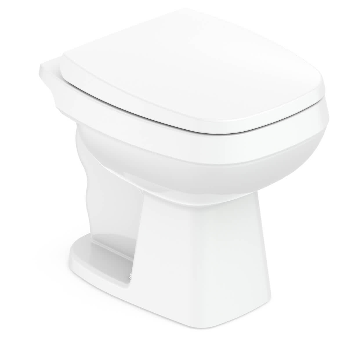 Kits de bacia convencional, assento e itens de instalação Branco Brilho CITY CE1207270010300 Celite