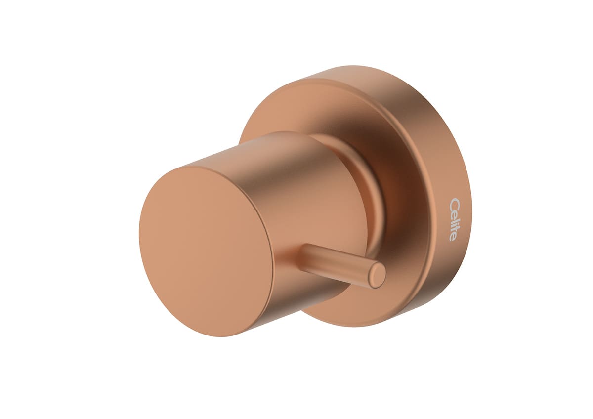 Acabamentos de registro Rose Gold Matte BASIC B5041C7R2B Celite
