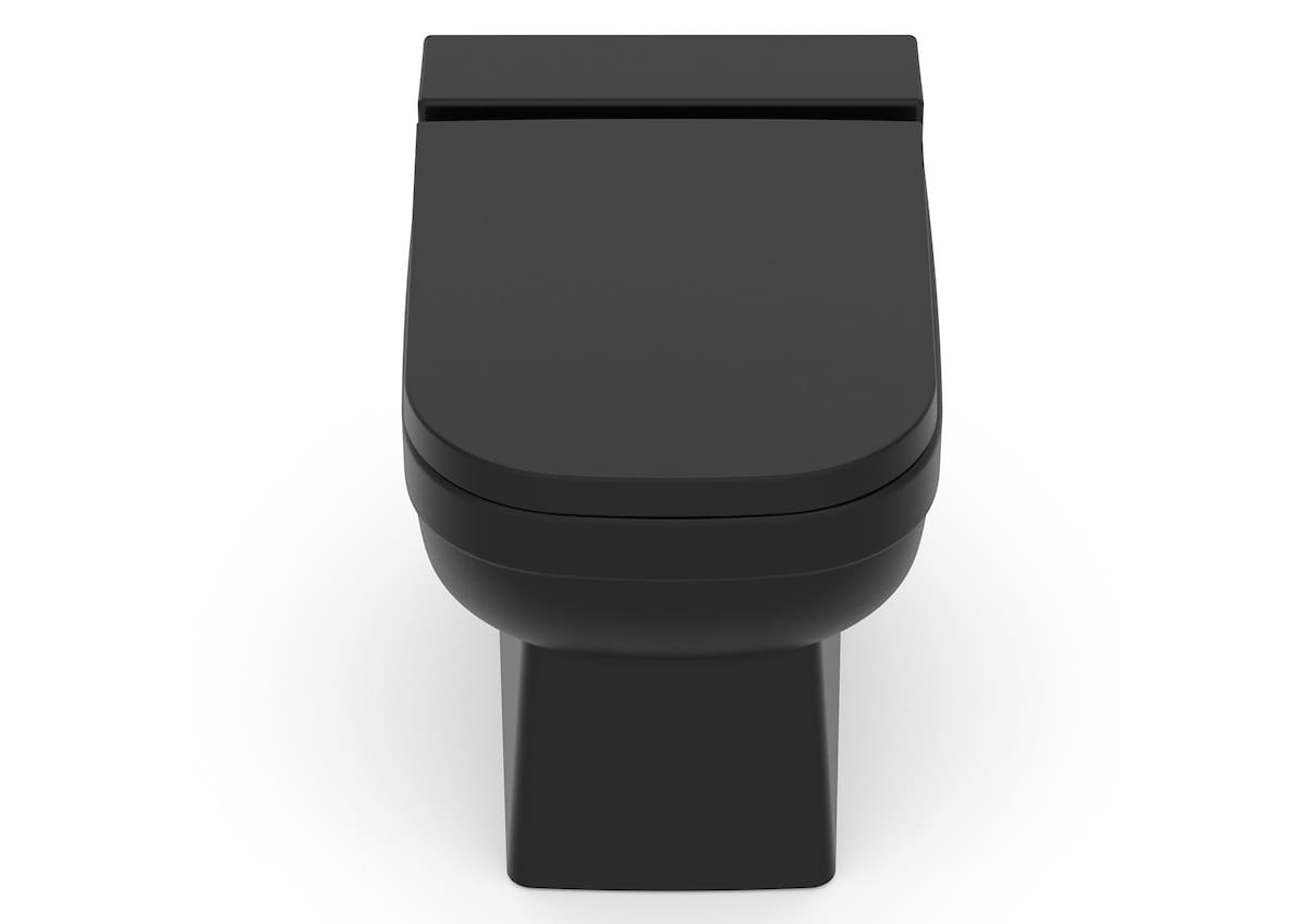 Kits de bacia convencional, assento e itens de instalação Matte Black ELITE 1747270080300 Celite