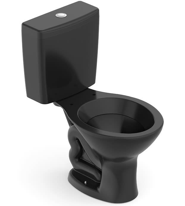Bacia com caixa e assento Preto Brilho SAVEIRO CE1027700022300 Celite