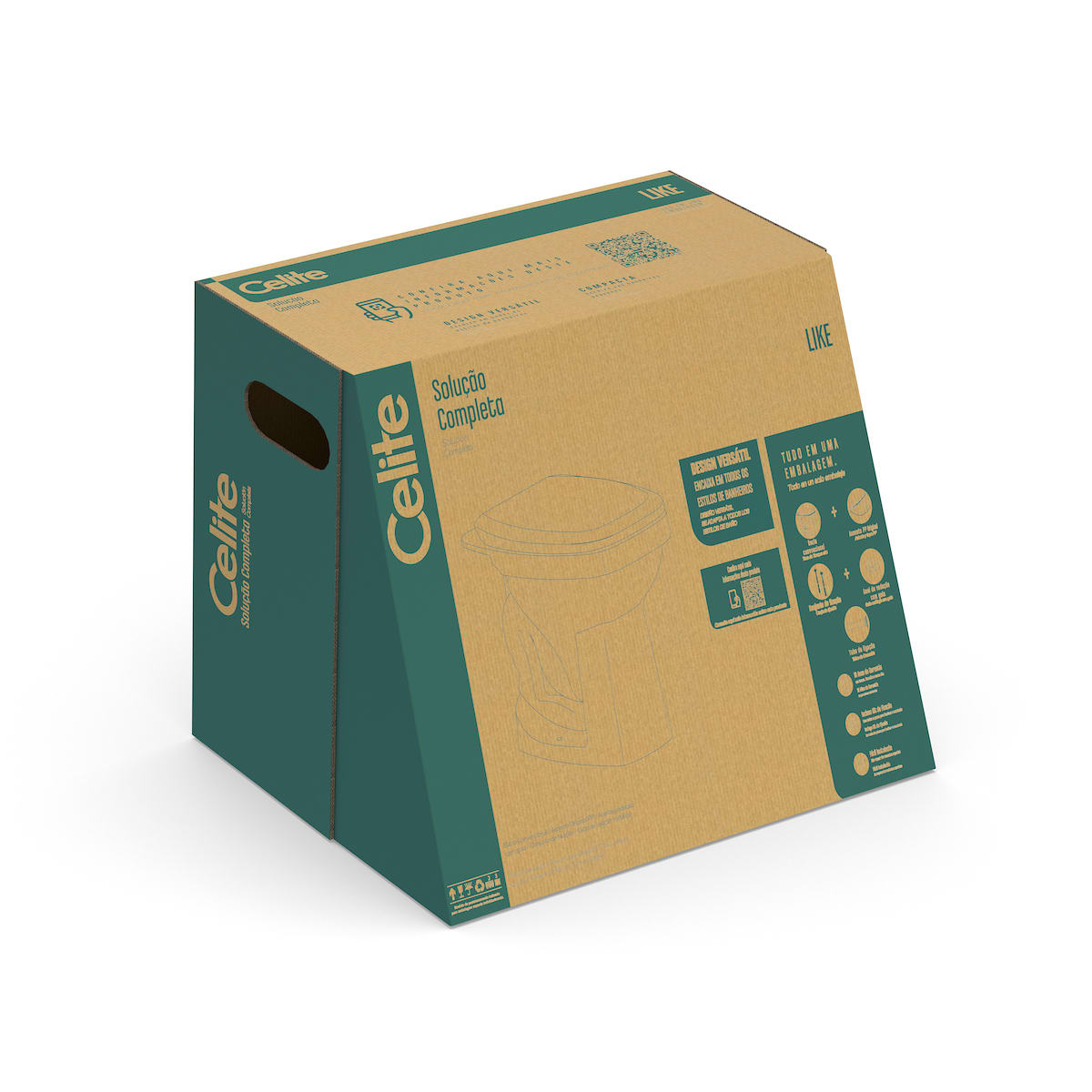 Kits de bacia convencional, assento e itens de instalação LIKE CE647272 Celite